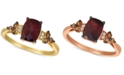 Le Vian Rhodolite Garnet (1-3/4 ct. t.w.) & Diamond (1/6 ct. t.w.) in 14k Yellow Gold (Also Available in Rose Gold)